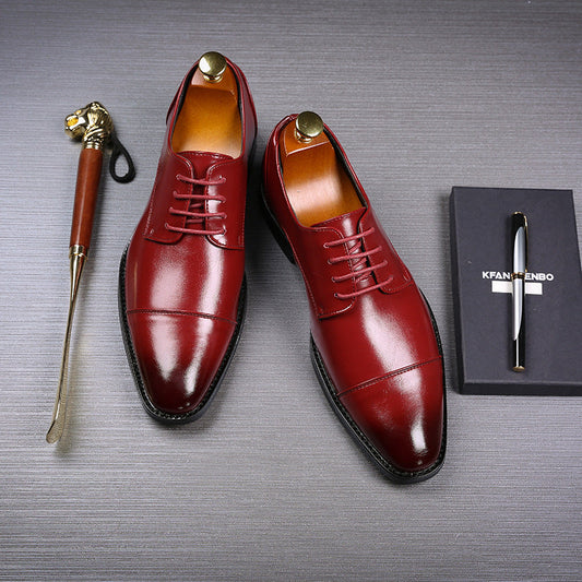 Luxe Vareno Leren Herenschoenen Klassieke Oxford Stijl