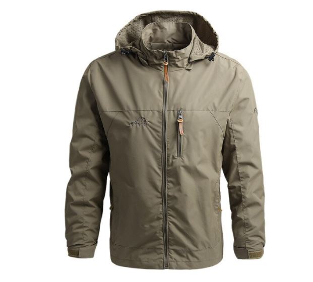 Legerstorm – Herenjas met Capuchon, Ritssluiting en Tactische Look