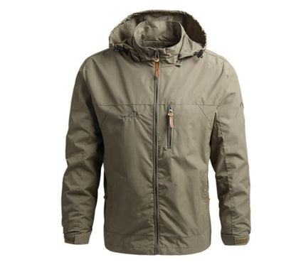 Legerstorm – Herenjas met Capuchon, Ritssluiting en Tactische Look
