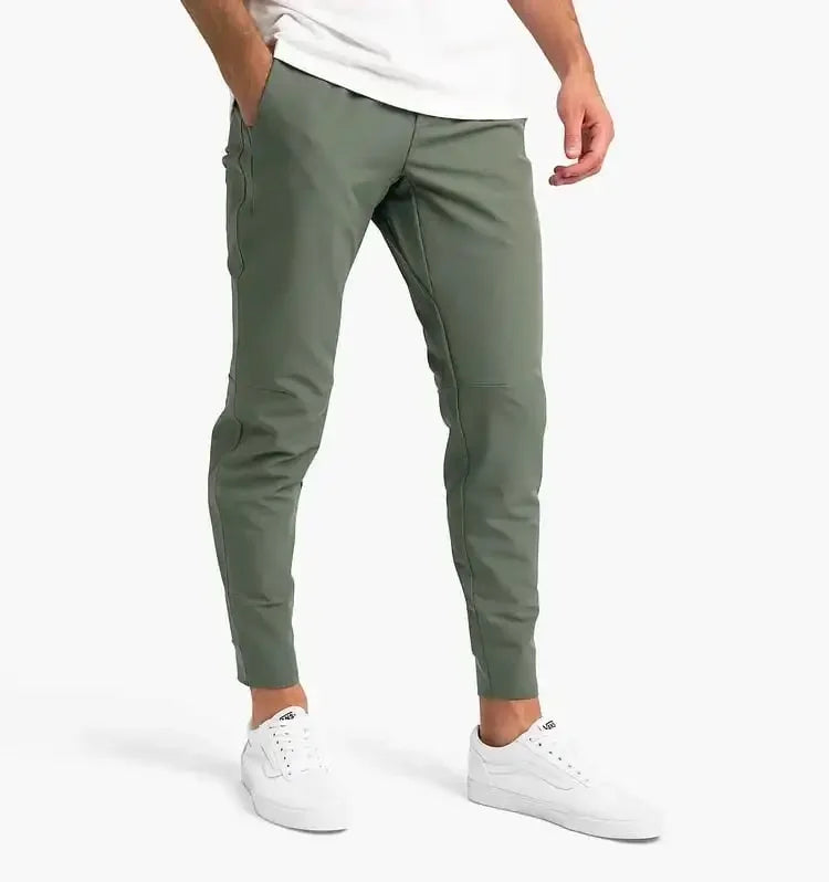 Matteo Heren Chino Jogger Slim Fit met Stretch en Trekkoord