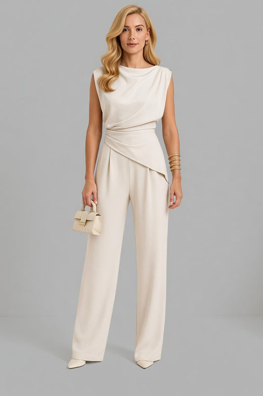 Elvaré dames tweedelige set met wijde broek elegante outfit