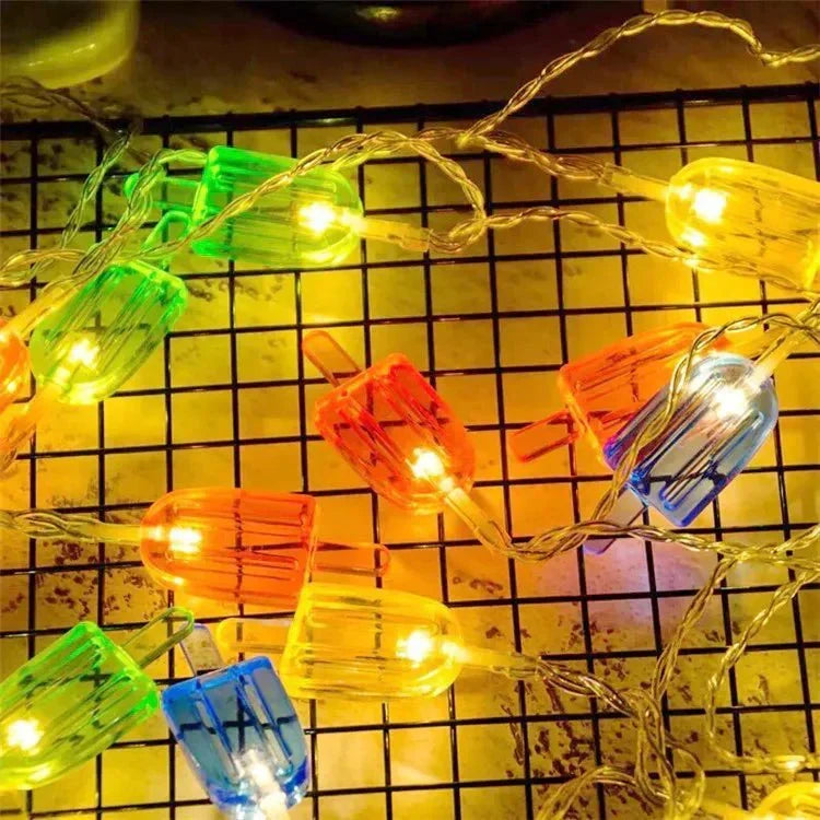 IJsGloed LED Lichtslinger met IJsjesvormige Lampjes