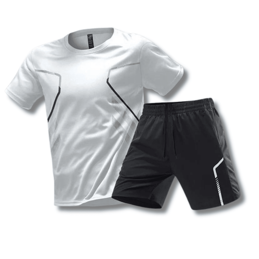 Movaro Heren Sportset Ademend Shirt en Broek Comfortabel