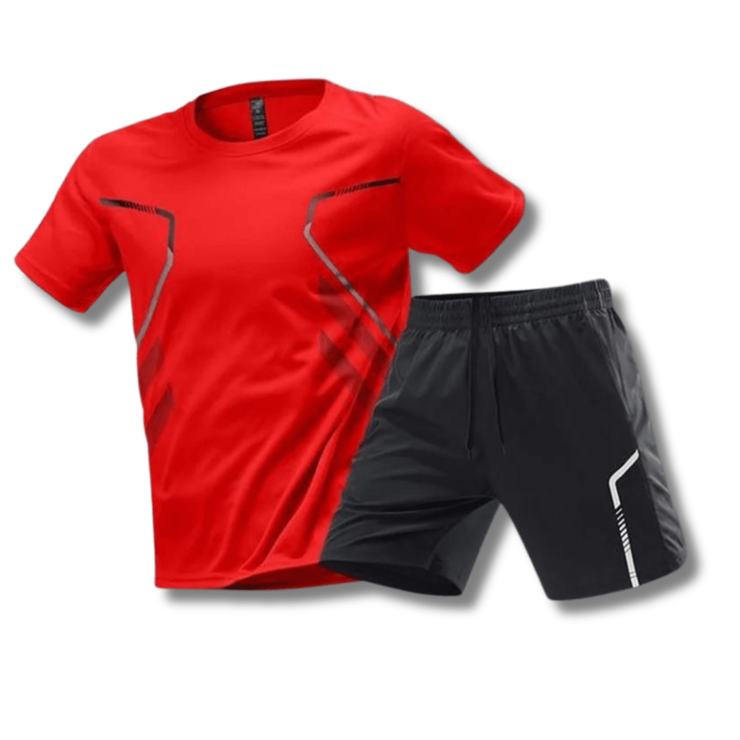 Movaro Heren Sportset Ademend Shirt en Broek Comfortabel