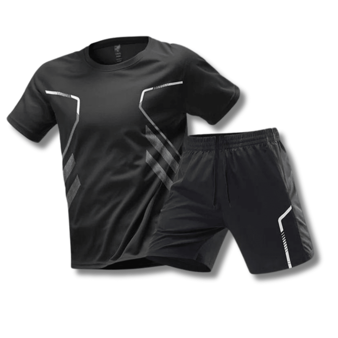 Movaro Heren Sportset Ademend Shirt en Broek Comfortabel