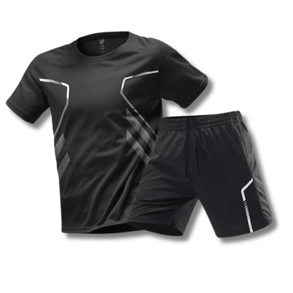 Movaro Heren Sportset Ademend Shirt en Broek Comfortabel