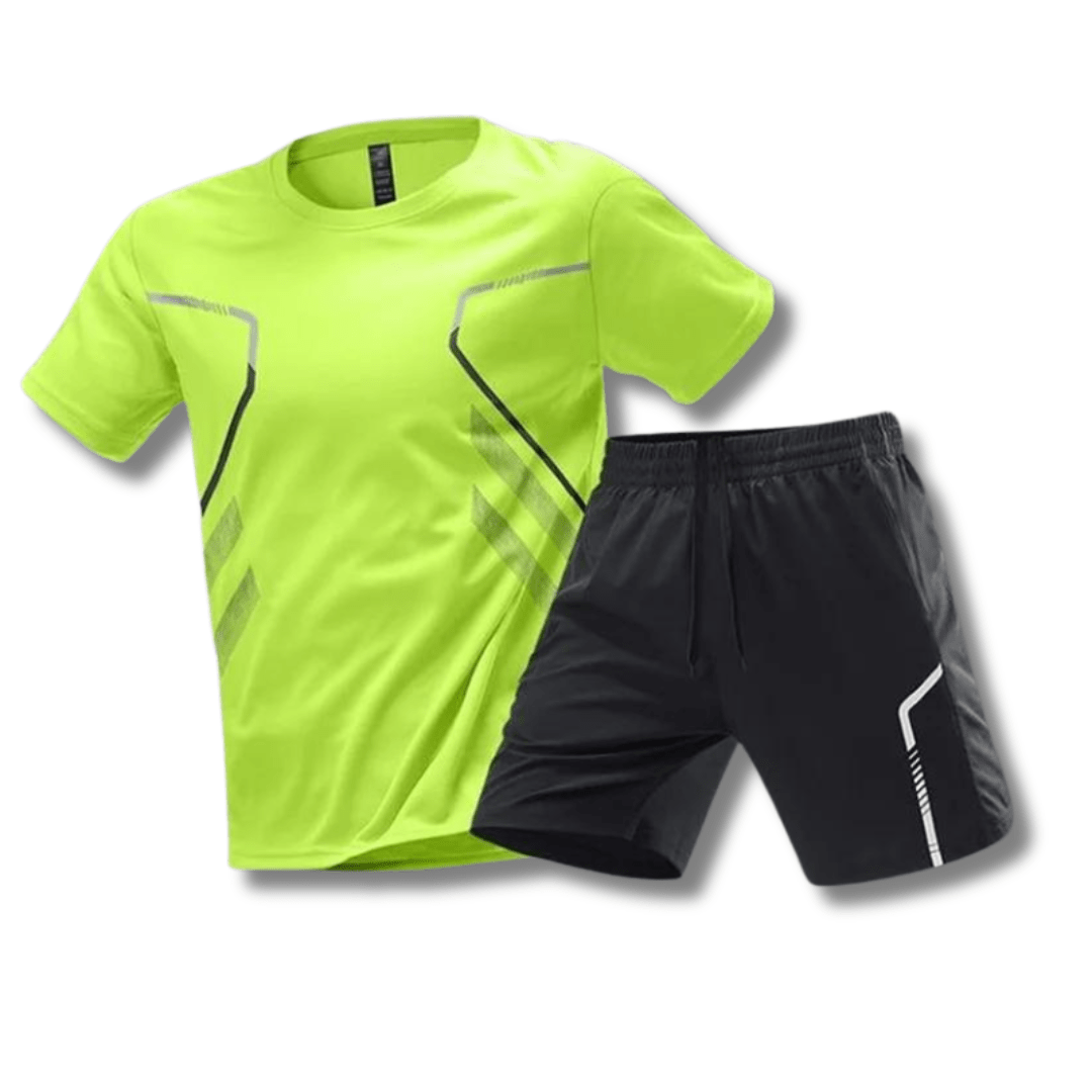 Movaro Heren Sportset Ademend Shirt en Broek Comfortabel