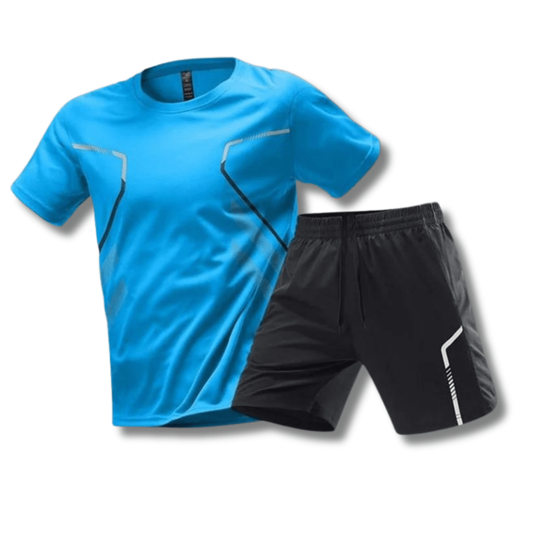 Movaro Heren Sportset Ademend Shirt en Broek Comfortabel