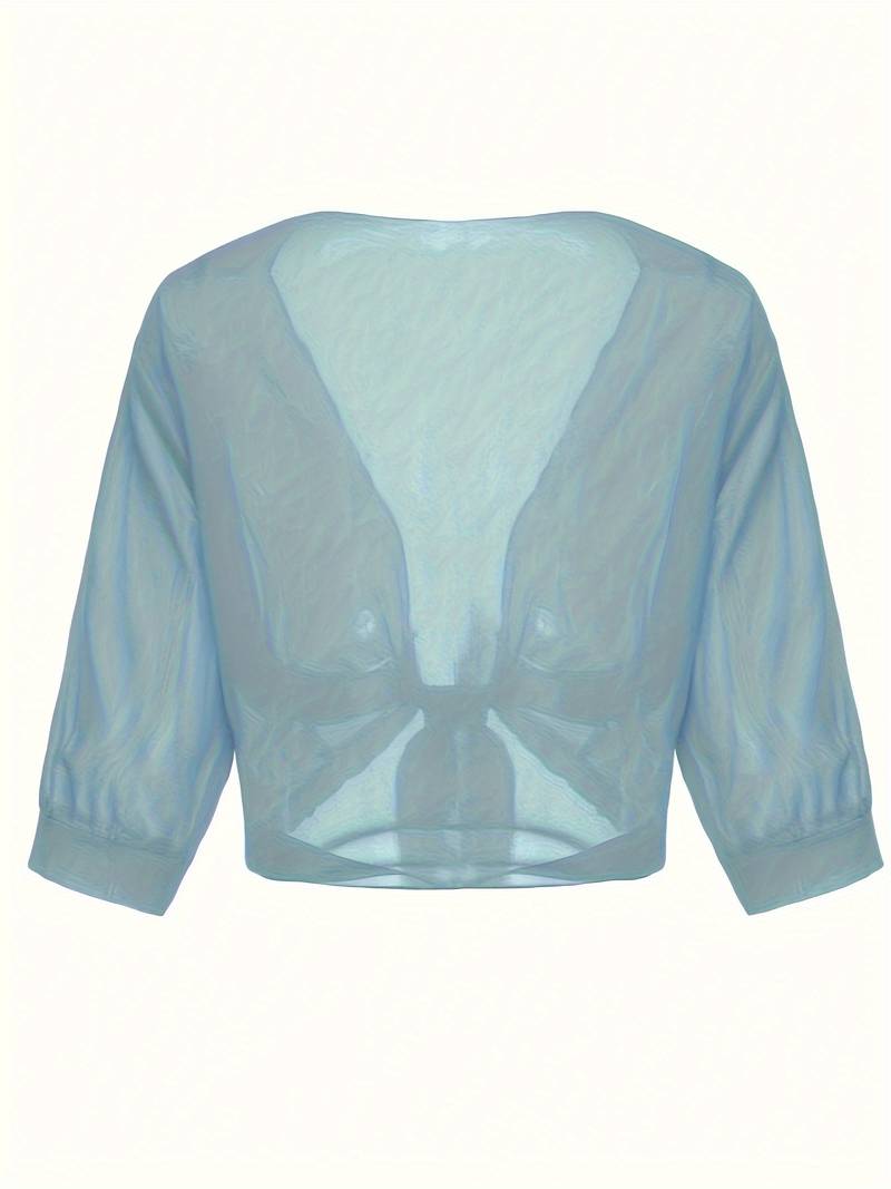 Solira Dames Bolero van Chiffon met Striksluiting