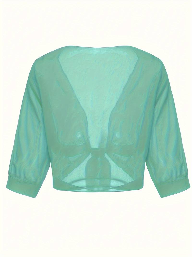 Solira Dames Bolero van Chiffon met Striksluiting