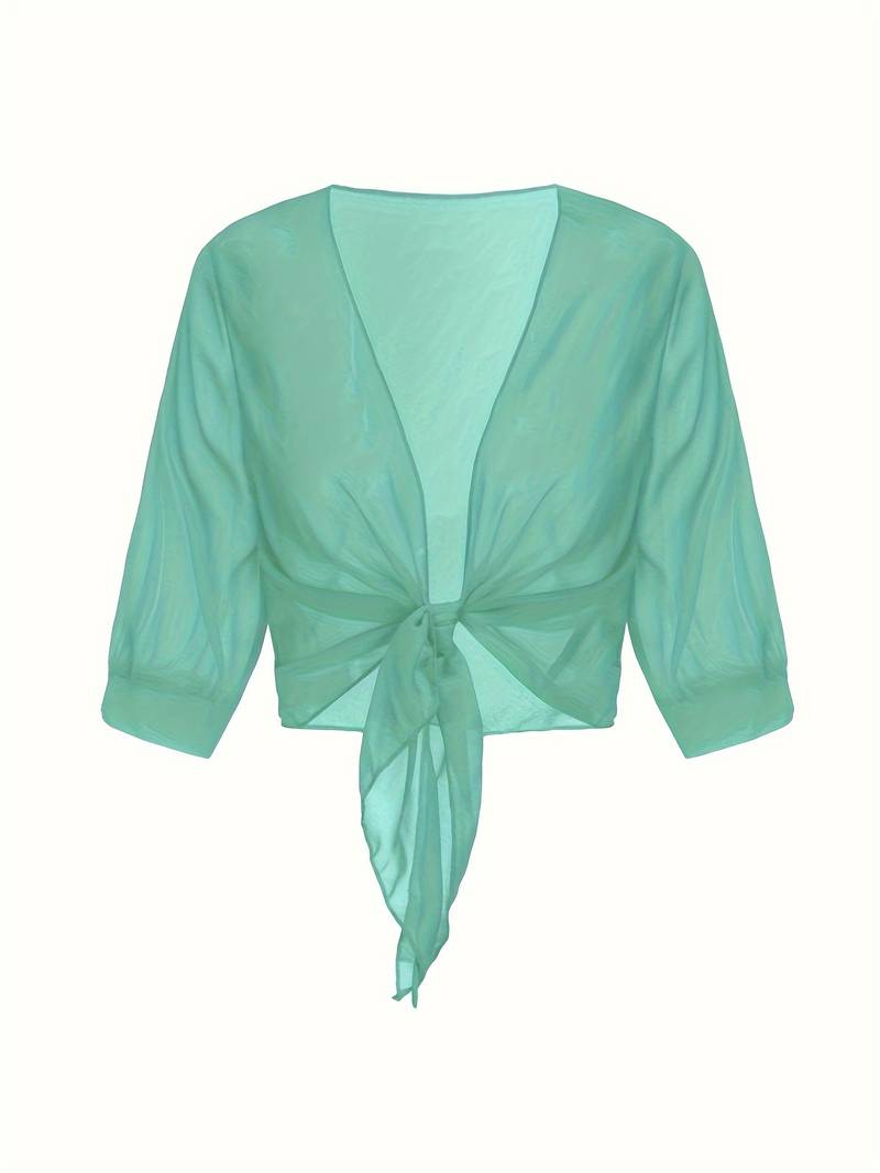 Solira Dames Bolero van Chiffon met Striksluiting