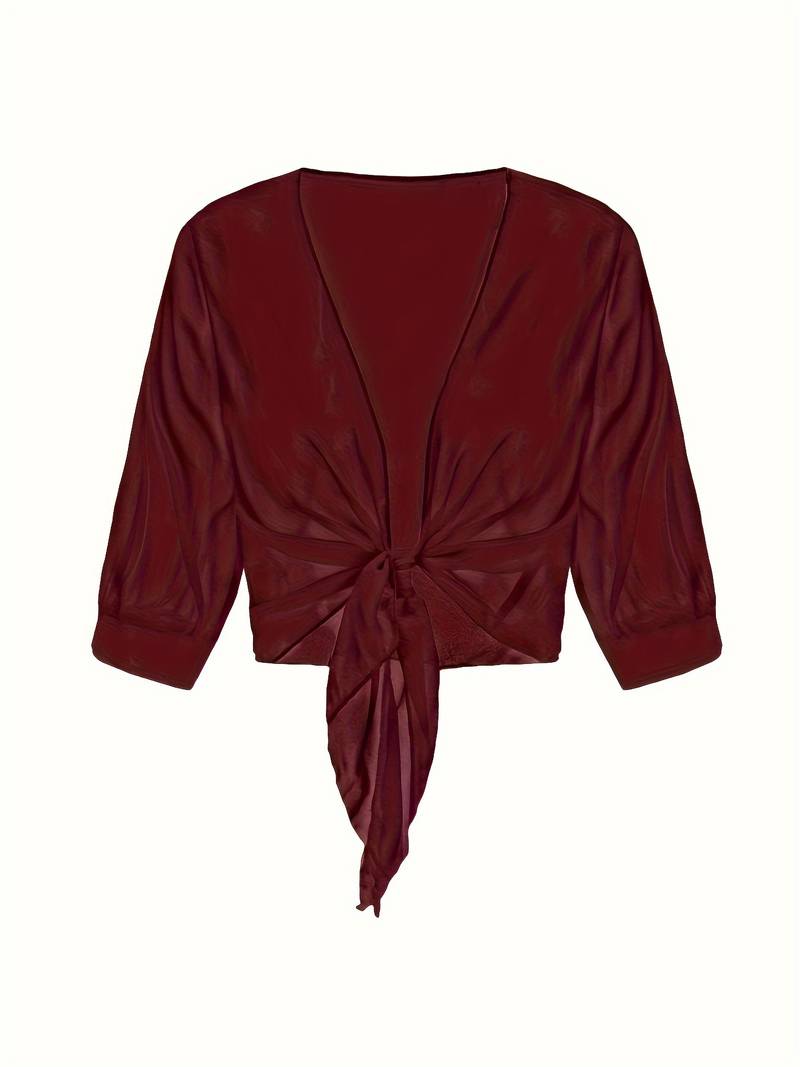 Solira Dames Bolero van Chiffon met Striksluiting