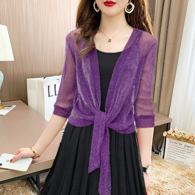 Solira Dames Bolero van Chiffon met Striksluiting