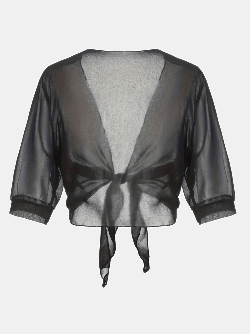 Solira Dames Bolero van Chiffon met Striksluiting