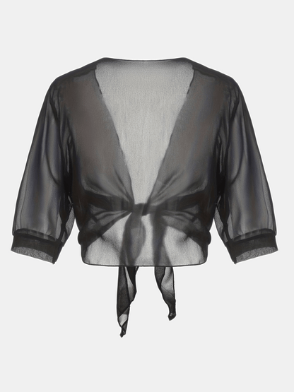 Solira Dames Bolero van Chiffon met Striksluiting