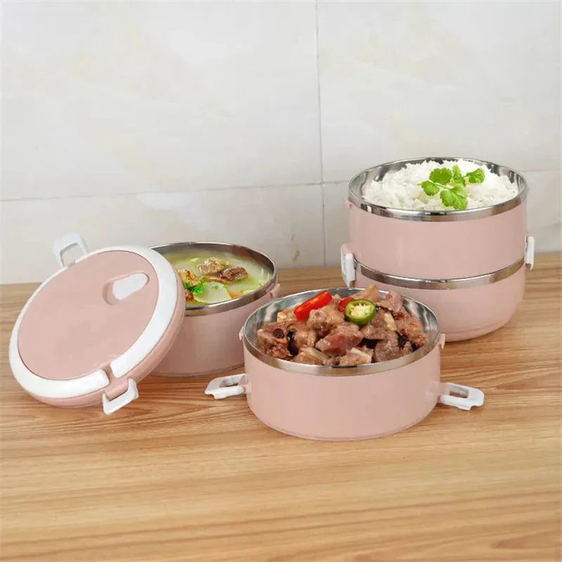 WarmNest Geïsoleerde Lunchbox 700 ml – Lekvrij en Stapelbaar