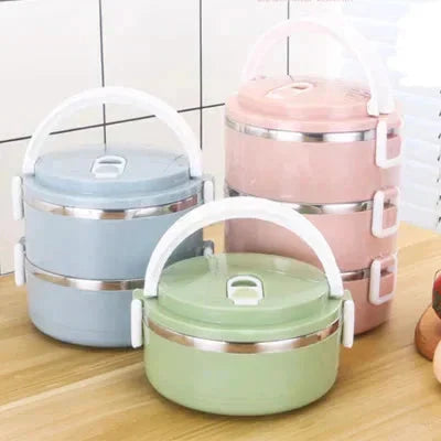 WarmNest Geïsoleerde Lunchbox 700 ml – Lekvrij en Stapelbaar