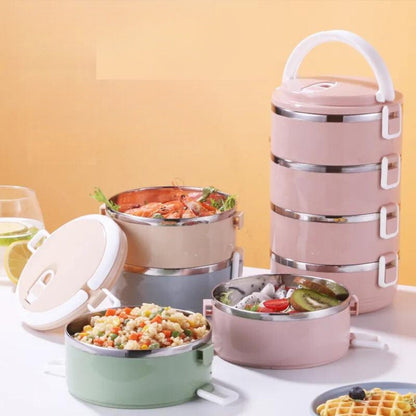 WarmNest Geïsoleerde Lunchbox 700 ml – Lekvrij en Stapelbaar