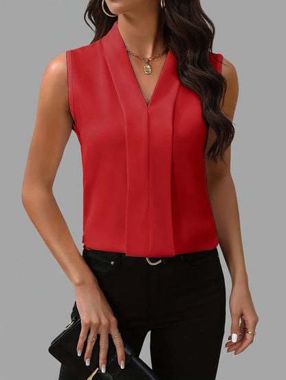 Liora luchtige mouwloze damestop casual zomertop elegant
