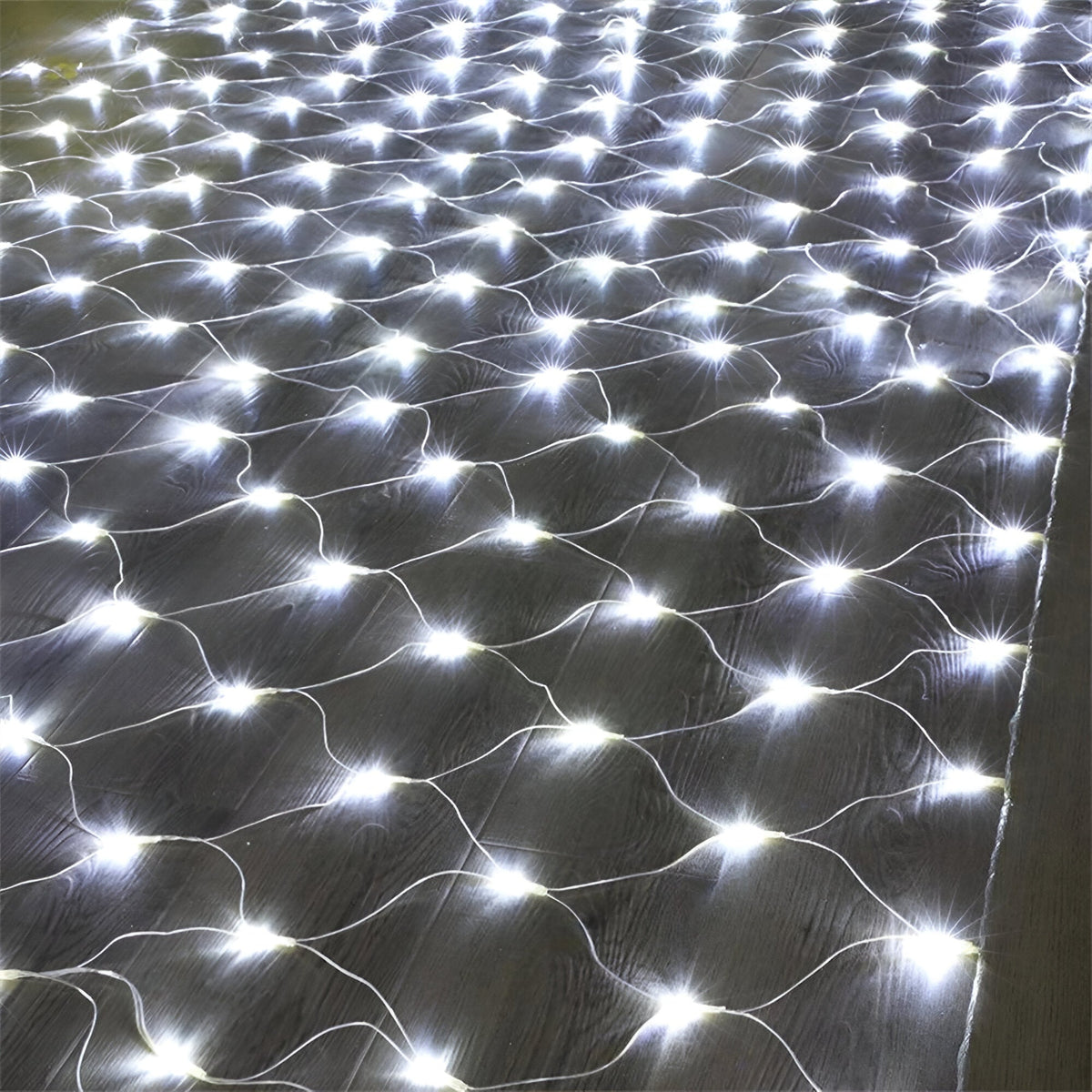 Lichtnet Buitenverlichting – 10 m LED Netlamp met Warm Wit Licht