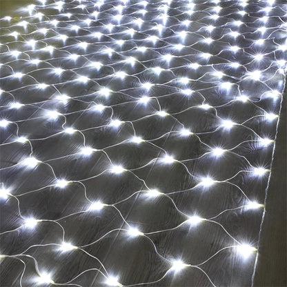Lichtnet Buitenverlichting – 10 m LED Netlamp met Warm Wit Licht