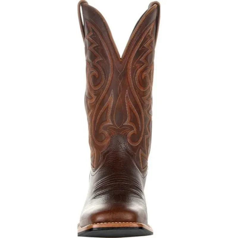 Heren Western cowboylaarzen – Stijlvolle en robuuste PU-kunstlederen laarzen voor dagelijks gebruik & feesten