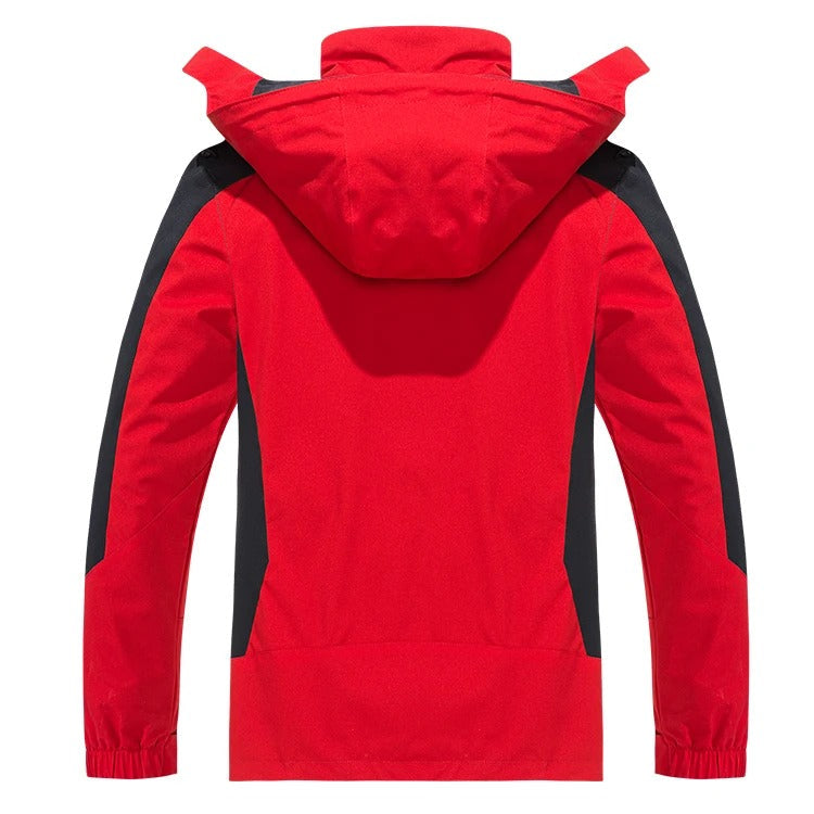 Heren Outdoorjas Water- en Winddicht met Capuchon voor Wandelen