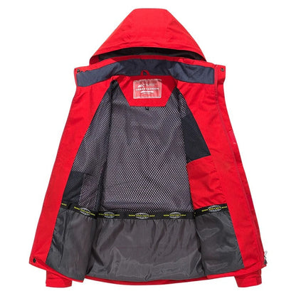 Heren Outdoorjas Water- en Winddicht met Capuchon voor Wandelen