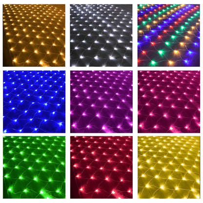 Lichtnet Buitenverlichting – 10 m LED Netlamp met Warm Wit Licht