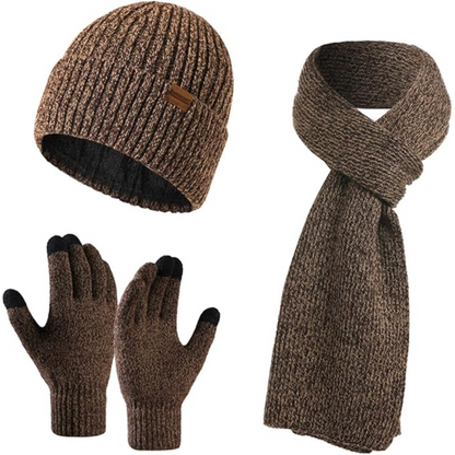 Winterset Heren met Muts, Sjaal en Touchscreen Handschoenen