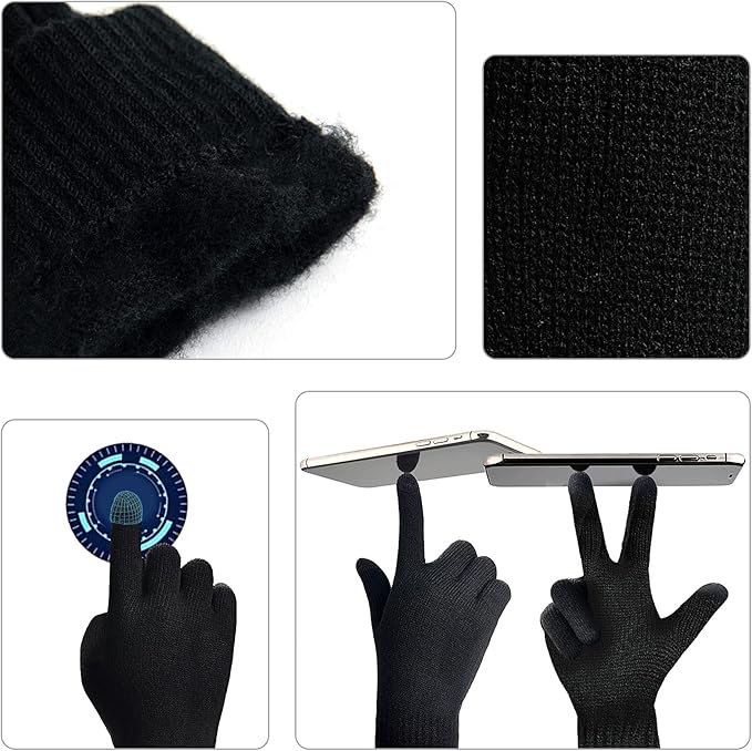 Winterset Heren met Muts, Sjaal en Touchscreen Handschoenen