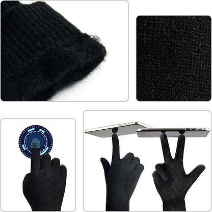 Winterset Heren met Muts, Sjaal en Touchscreen Handschoenen