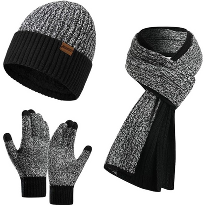 Winterset Heren met Muts, Sjaal en Touchscreen Handschoenen
