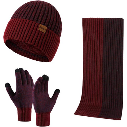 Winterset Heren met Muts, Sjaal en Touchscreen Handschoenen