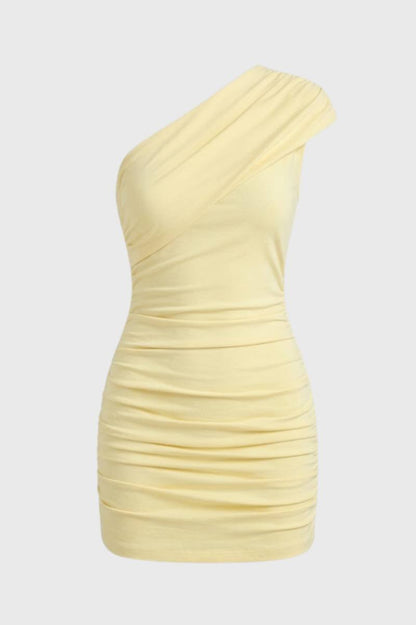 Amélie One-Shoulder Mini Jurk Dames – Elegant en Trendy