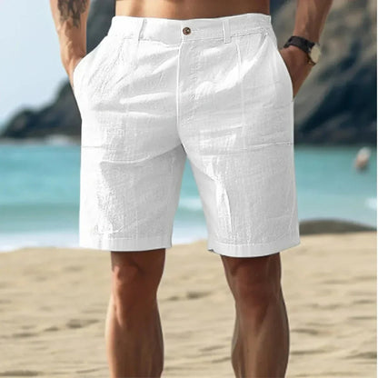 ZomerLinnen Heren Shorts met Trekkoord en Comfortabele Pasvorm