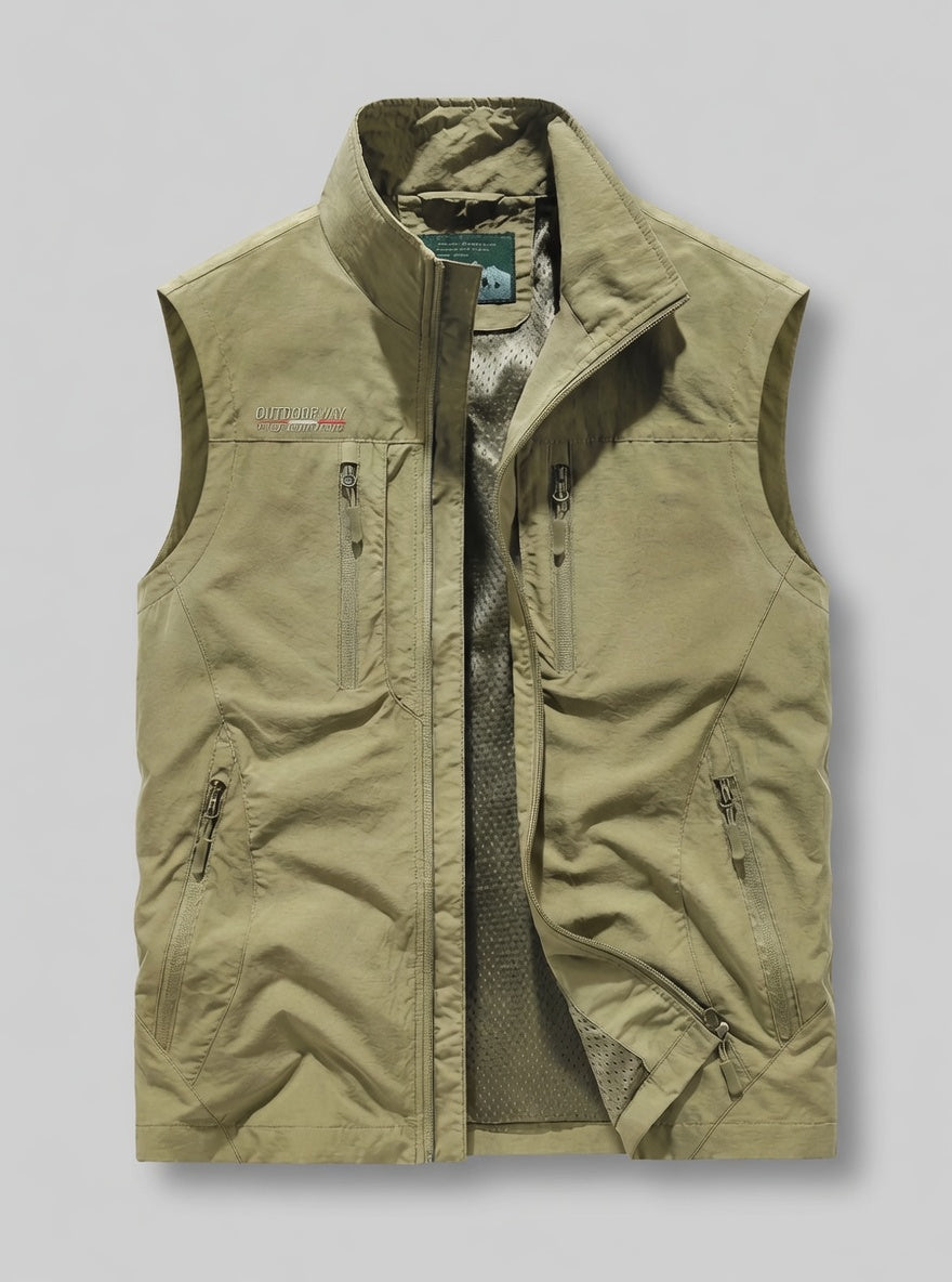 Ravento heren bodywarmer met zakken outdoor mouwloos vest