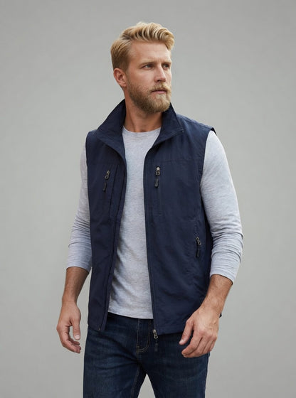 Ravento heren bodywarmer met zakken outdoor mouwloos vest