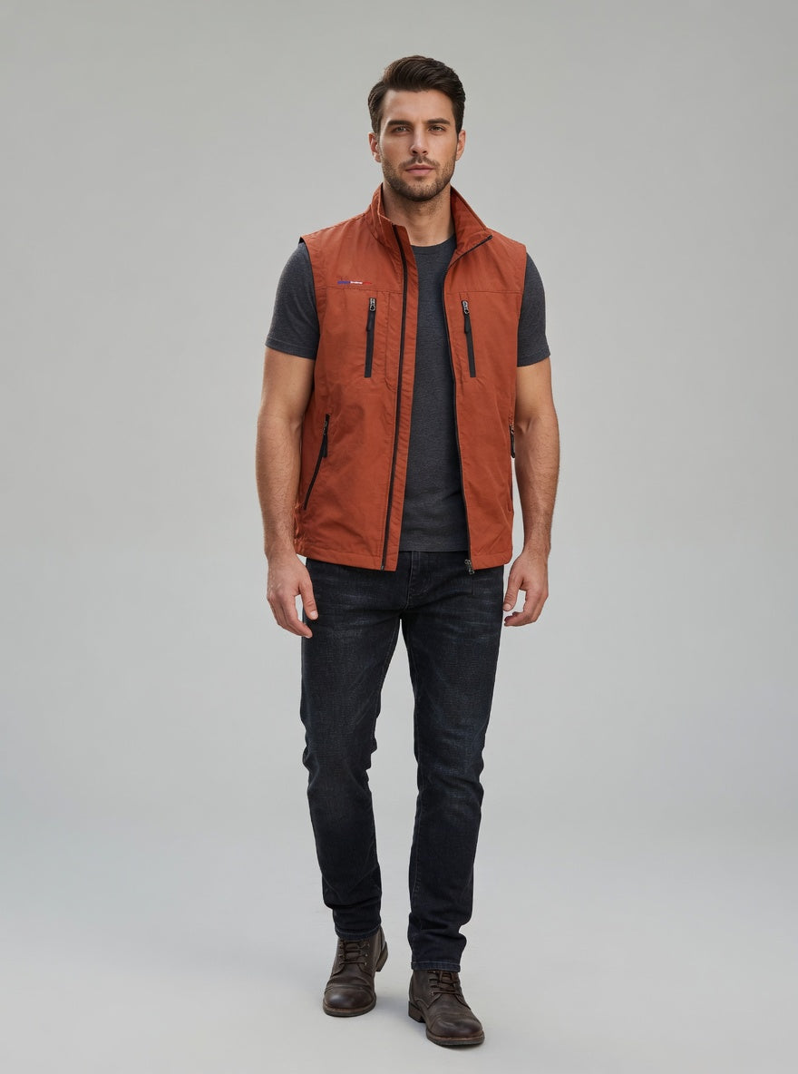 Ravento heren bodywarmer met zakken outdoor mouwloos vest