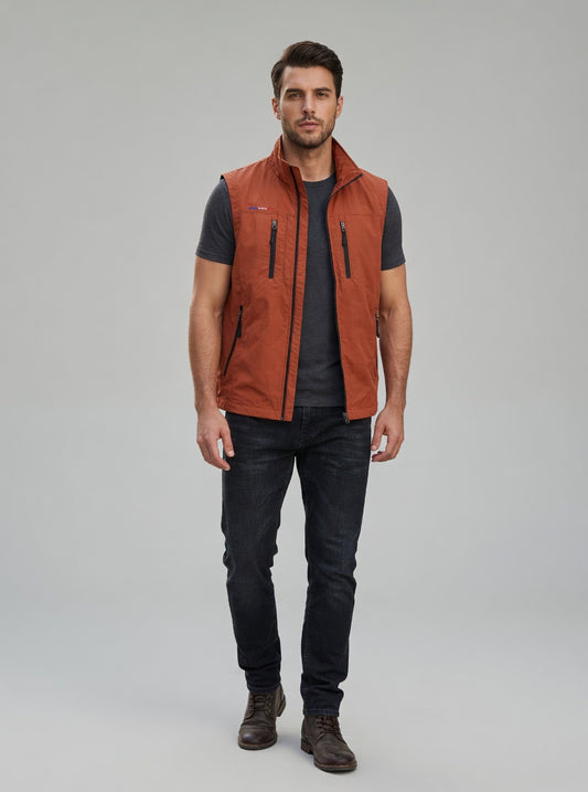 Ravento heren bodywarmer met zakken outdoor mouwloos vest