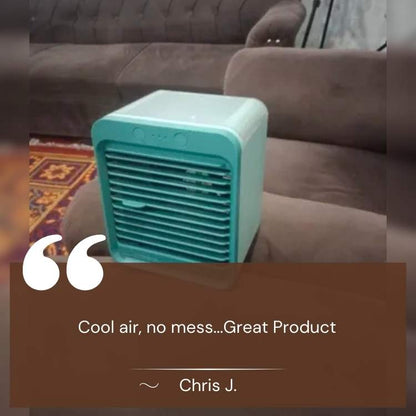 KoelMist Mini Aircooler met Waterverdamping en LED Nachtlamp