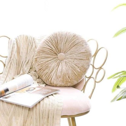 Ronde Sierkussen 38 cm met Elegante Textuur voor Woonkamer