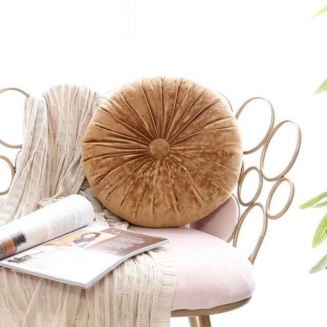 Ronde Sierkussen 38 cm met Elegante Textuur voor Woonkamer