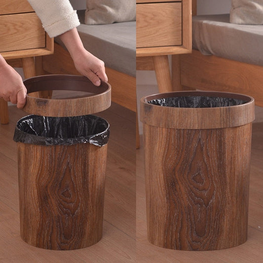 Scandinavische Prullenbak 10 Liter met Deksel – Cilindrisch Design