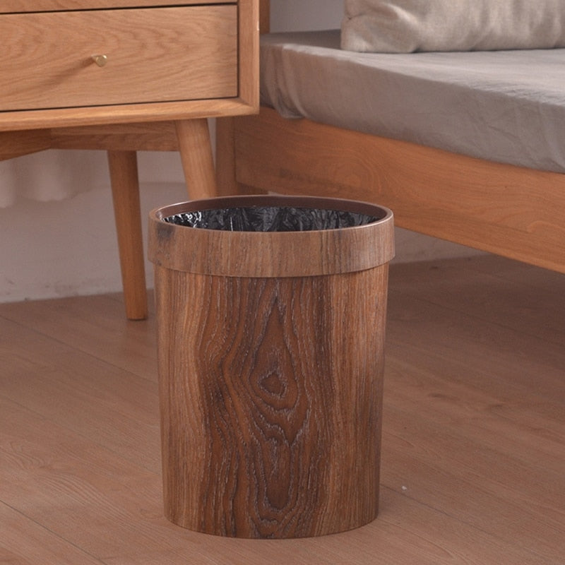 Scandinavische Prullenbak 10 Liter met Deksel – Cilindrisch Design