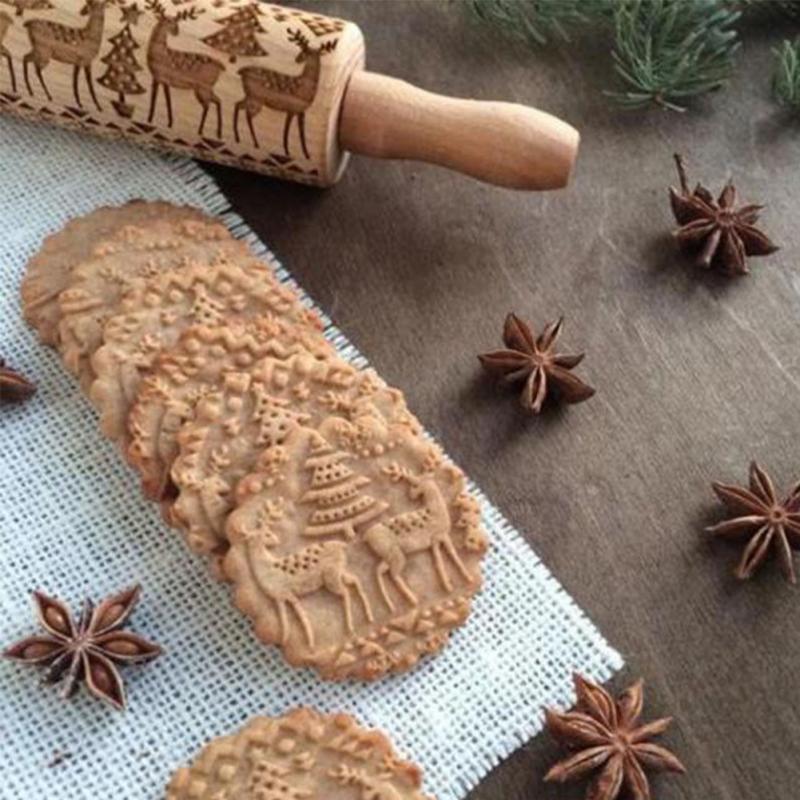 Patroon Deegroller – Gegraveerde Bakroller voor Koekjes en Deeg