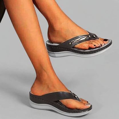 Sorena dames teenslippers orthopedisch comfort met steunzool