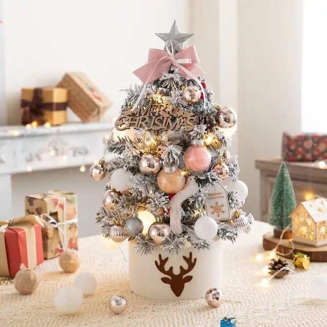 Tafelkerstboom 45 cm – Compacte Kerstdecoratie met Decoratieset