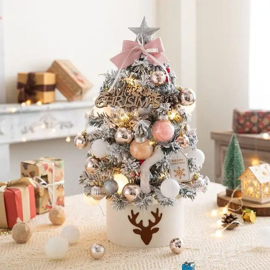 Tafelkerstboom 45 cm – Compacte Kerstdecoratie met Decoratieset