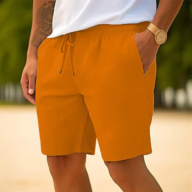 Luca Linnen Korte Broek Heren Ademend Zomercomfort Casual Stijl